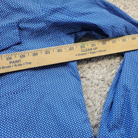 Lot of 2 Express Pearl Shirt Mens XL Blue Fitted Long Sleeve Button Up - Picture 3 of 9